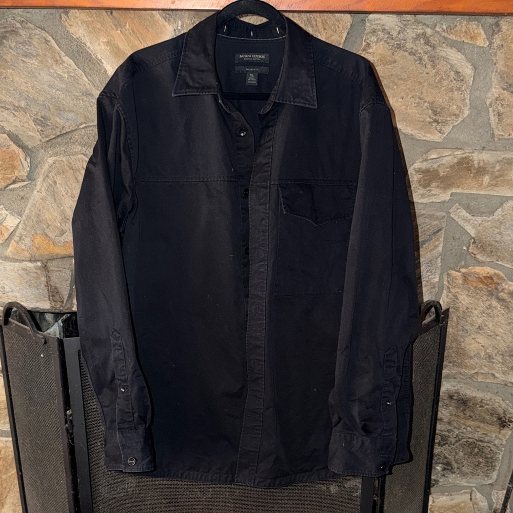 Banana Republic Men's Black Shirt Jacket
